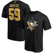 Men's Fanatics Branded Jake Guentzel Black Pittsburgh Penguins Big & Tall Name & Number T-Shirt