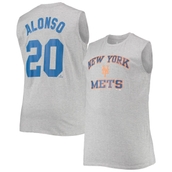 Men's Pete Alonso Heathered Gray New York Mets Big & Tall Muscle Tank Top