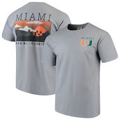 Image One Men's Gray Miami Hurricanes Comfort Colors Campus Scenery T-Shirt