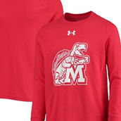 Youth Under Armour Red Maryland Terrapins Vault Long Sleeve T-Shirt