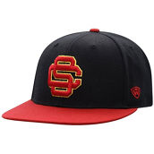 Top of the World Men's Black/Cardinal USC Trojans Team Color Two-Tone Fitted Hat