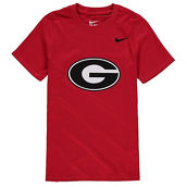 Youth Nike Red Georgia Bulldogs Cotton Logo T-Shirt