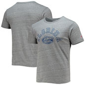 League Collegiate Wear Men's Heathered Gray Florida Gators Tide Seal Nuevo Victory Falls Tri-Blend T-Shirt