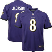 Youth Nike Lamar Jackson Purple Baltimore Ravens Game Jersey