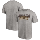 Men's Fanatics Branded Heathered Gray San Diego Padres Big & Tall City Stripe Wordmark T-Shirt