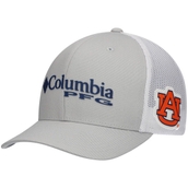 Men's Columbia Gray Auburn Tigers PFG Snapback Hat