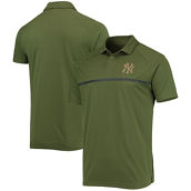 Men's Levelwear Olive New York Yankees Delta Sector Raglan Polo