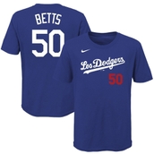 Youth Nike Mookie Betts Royal Los Angeles Dodgers 2021 City Connect Name & Number T-Shirt