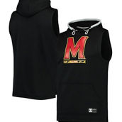 Men's Under Armour Black Maryland Terrapins Game Day Tech Sleeveless Hoodie