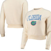 Women's Alternative Apparel Cream Florida Gators Eco-Teddy Baby Champ Tri-Blend Sweatshirt