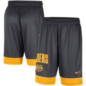 Men's Nike Charcoal/Gold LSU Tigers Fast Break Shorts