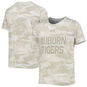 Youth Under Armour Tan Auburn Tigers Camo Logo T-Shirt