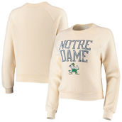 Women's Alternative Apparel Cream Notre Dame Fighting Irish Eco-Teddy Baby Champ Tri-Blend Sweatshirt