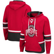 Men's Colosseum Scarlet Ohio State Buckeyes Lace Up 3.0 Pullover Hoodie