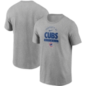 Men's Nike Heathered Gray Chicago Cubs Primetime Property Of Practice T-Shirt