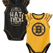 Newborn Black/Gold Boston Bruins Shining All-Star Two-Piece Bodysuit Set