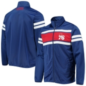 Men's G-III Sports by Carl Banks Royal Philadelphia 76ers Power Pitcher Full-Zip Track Jacket