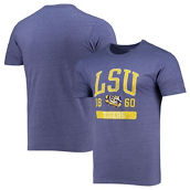 League Collegiate Wear Men's Heathered Purple LSU Tigers Volume Up Victory Falls Tri-Blend T-Shirt