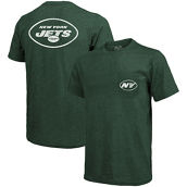 Majestic Threads New York Jets Threads Tri-Blend Pocket T-Shirt - Heathered Green