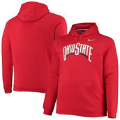 Men's Nike Scarlet Ohio State Buckeyes Big & Tall Alternate Logo Club Pullover Hoodie