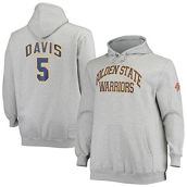 Mitchell & Ness Men's Baron Davis Heathered Gray Golden State Warriors Big & Tall Name & Number Pullover Hoodie