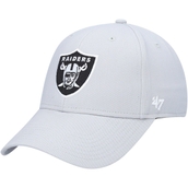 Youth '47 Silver Las Vegas Raiders Basic Secondary MVP Adjustable Hat