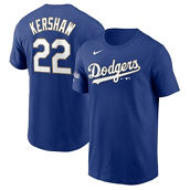 Men's Nike Clayton Kershaw Royal Los Angeles Dodgers 2021 Gold Program Name & Number T-Shirt
