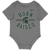 Newborn & Infant Nike Charcoal Michigan State Spartans Born N' Raised Bodysuit