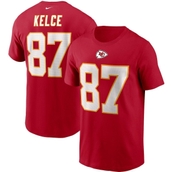 Nike Men's Travis Kelce Red Kansas City Chiefs Name & Number T-Shirt