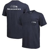 Seattle Seahawks Majestic Threads Tri-Blend Pocket T-Shirt - College Navy