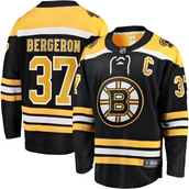 Men's Fanatics Branded Patrice Bergeron Black Boston Bruins Home Captain Premier Breakaway Player Jersey