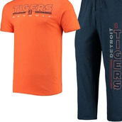 Men's Concepts Sport Navy/Orange Detroit Tigers Meter T-Shirt and Pants Sleep Set