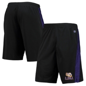 Men's Champion Black LSU Tigers Side Stripe Shorts