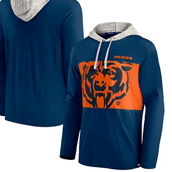 Men's Fanatics Branded Navy Chicago Bears Long Sleeve Hoodie T-Shirt