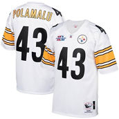 Mitchell & Ness Men's Troy Polamalu White 2005 Authentic Throwback Retired Player Jersey