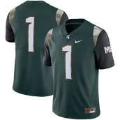 Men's Nike #1 Green Michigan State Spartans Alternate Limited Jersey