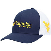 Men's Columbia Navy West Virginia Mountaineers PFG Snapback Adjustable Hat