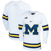 Nike Men's White Michigan Wolverines Replica College Hockey Jersey