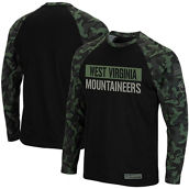 Colosseum Men's Black/Camo West Virginia Mountaineers OHT Military Appreciation Big & Tall Raglan Long Sleeve T-Shirt