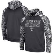 Men's Colosseum Charcoal Tennessee Volunteers OHT Military Appreciation Digital Camo Pullover Hoodie