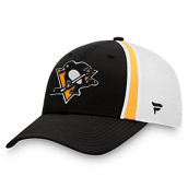 Men's Fanatics Branded Black/White Pittsburgh Penguins Prep Squad Flex Hat