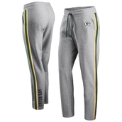 Women's WEAR by Erin Andrews Heathered Gray Green Bay Packers Plus Size Sweatpants