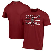 Under Armour Men's Garnet South Carolina Gamecocks Baseball Stack Performance T-Shirt