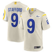 Men's Nike Matthew Stafford Bone Los Angeles Rams Game Jersey
