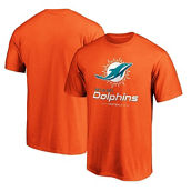 Men's Fanatics Branded Orange Miami Dolphins Big & Tall Team Logo Lockup T-Shirt