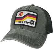 Men's Black USC Trojans Sun & Bars Dashboard Trucker Snapback Hat
