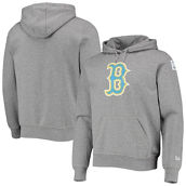 Men's New Era Gray Boston Red Sox City Connect Pullover Hoodie
