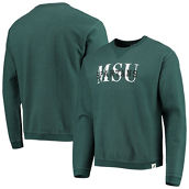 League Collegiate Wear Men's Green Michigan State Spartans Timber Pullover Sweatshirt