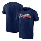 Fanatics Branded Men's Ronald Acuna Jr. Navy Atlanta Braves Player Name & Number T-Shirt