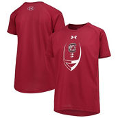 Youth Under Armour Garnet South Carolina Gamecocks 2022 Sideline Football Icon Tech Raglan Performance T-Shirt